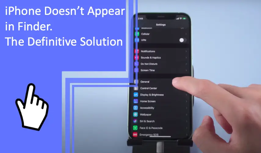 iPhone Doesn’t Appear in Finder. The Definitive Solution